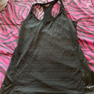 Black athletic tank top